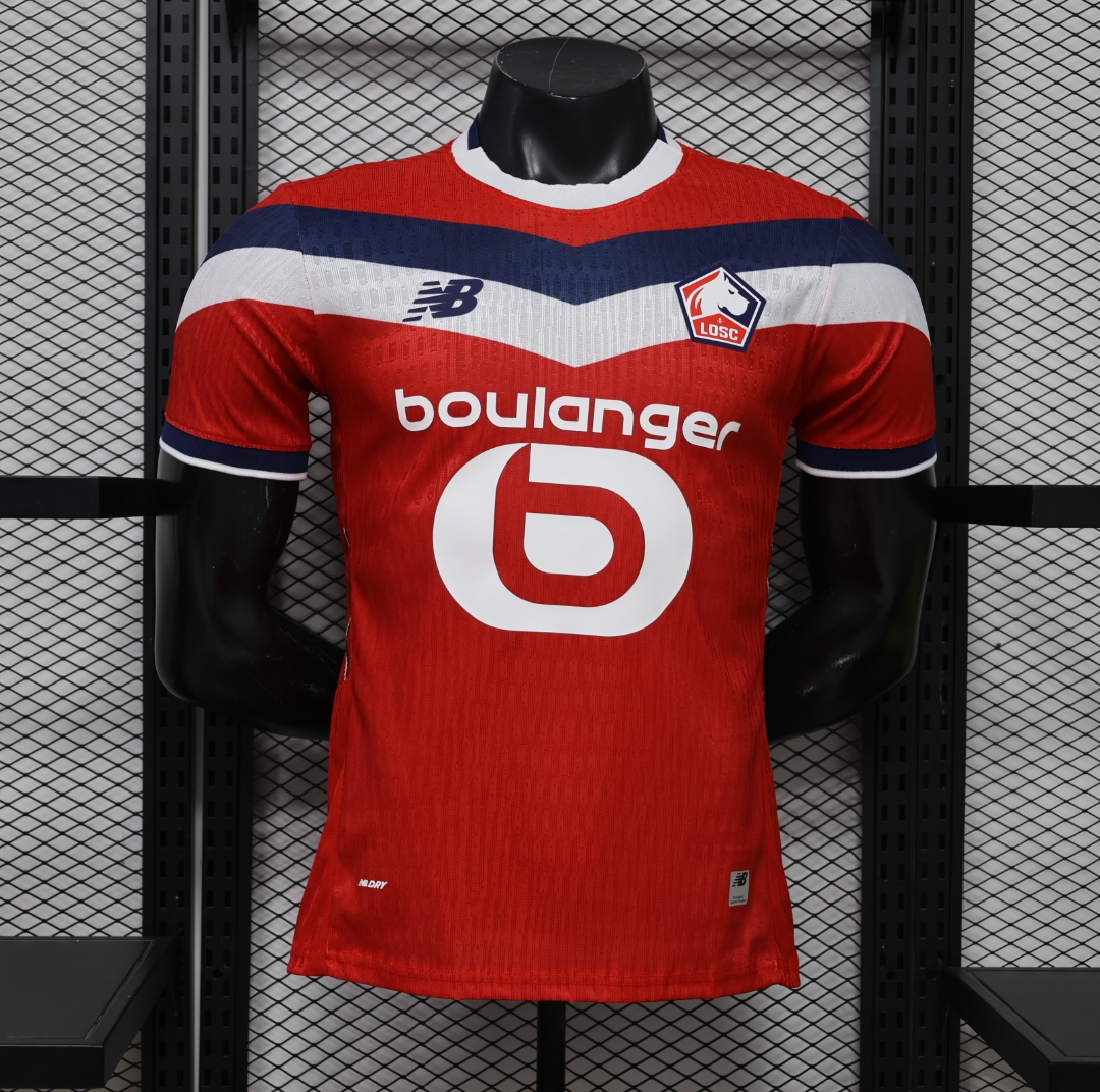 26-27 Lille Home Mens Kit Player Version Football T-Shirt