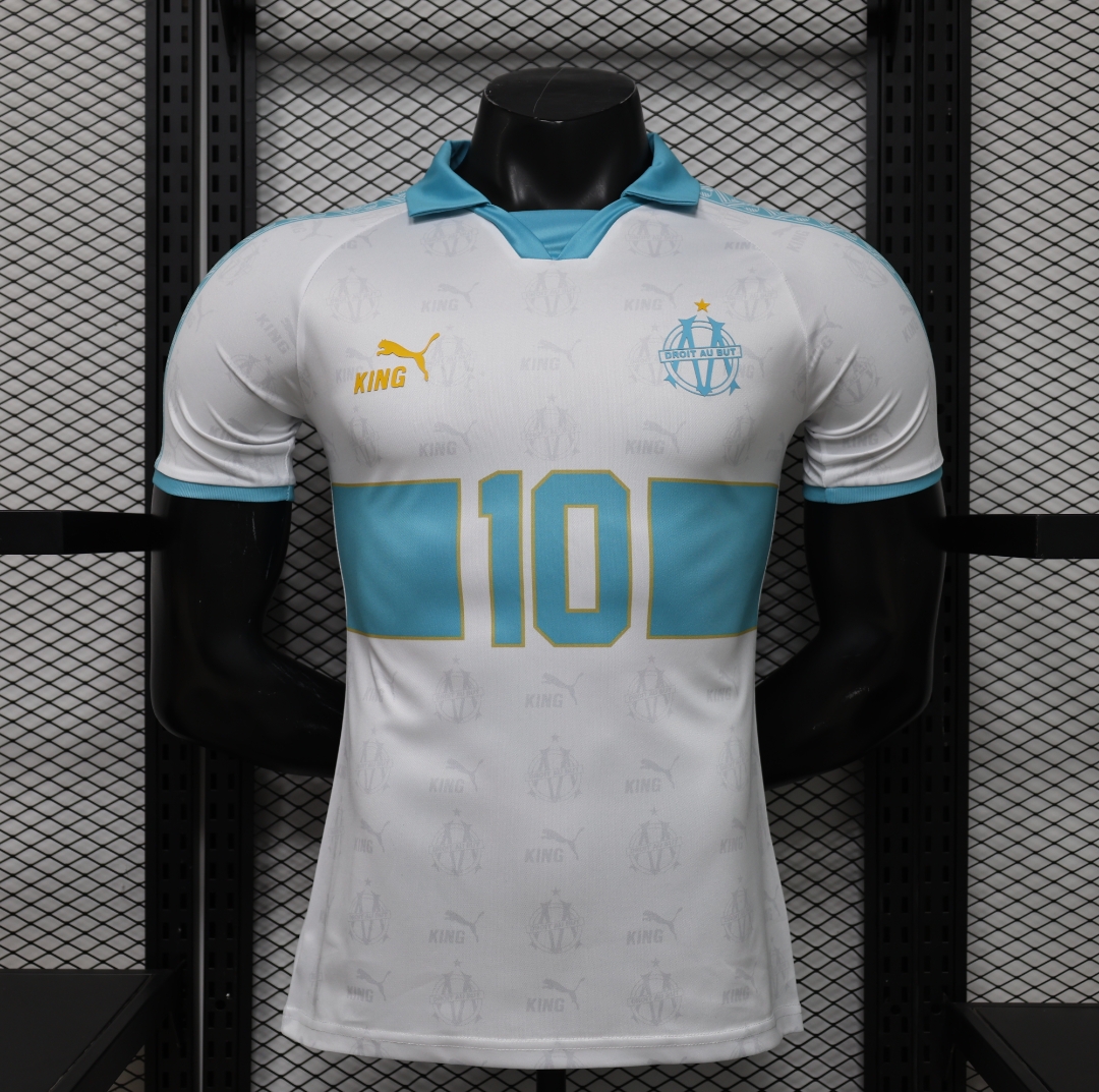 26-27 Marseille Mens Retro Special Edition Soccer Shirt été Kit