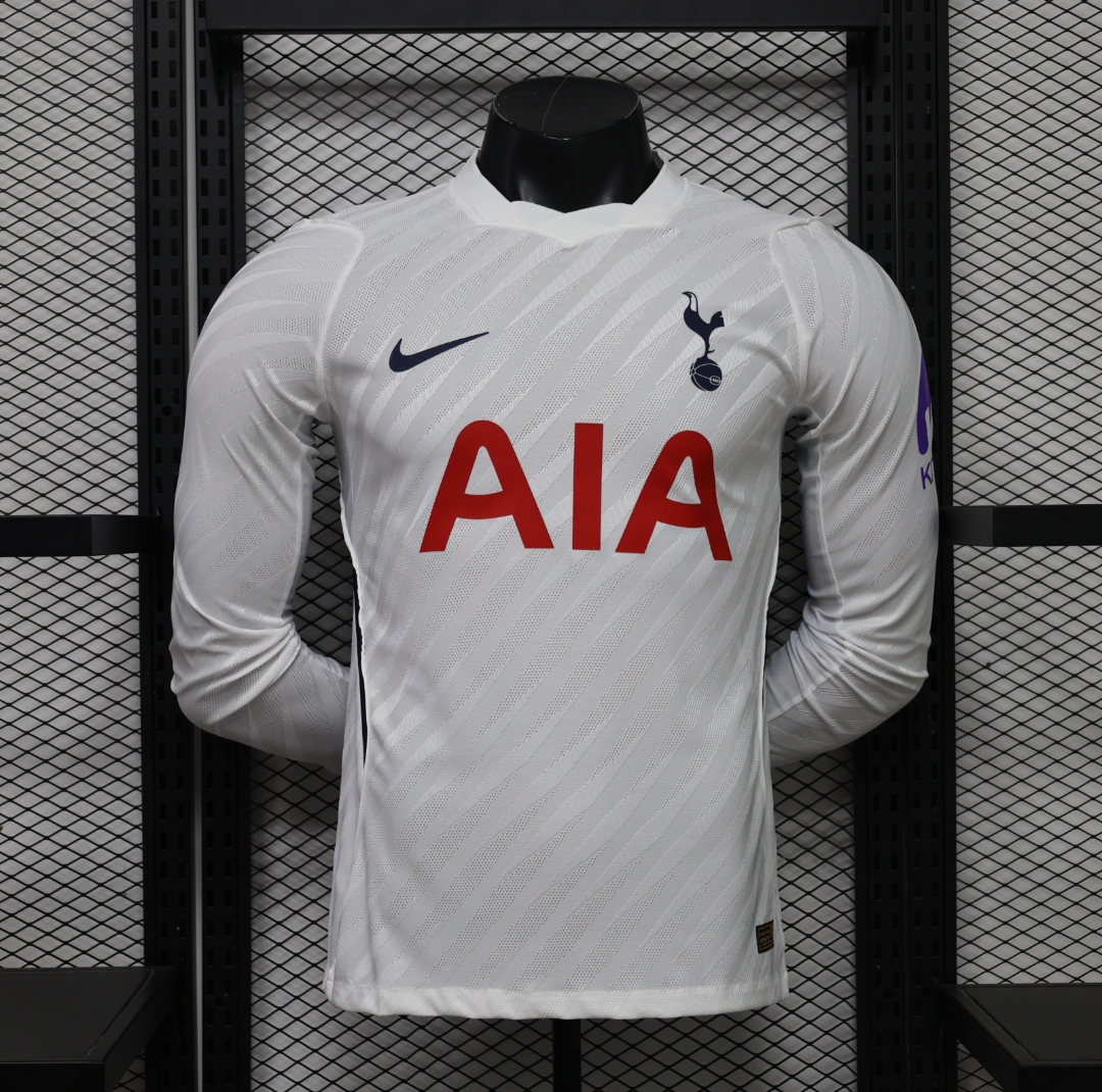 26-27 Tottenham HotSpur Home Kit Player Version Football Long Sleeve Shirt