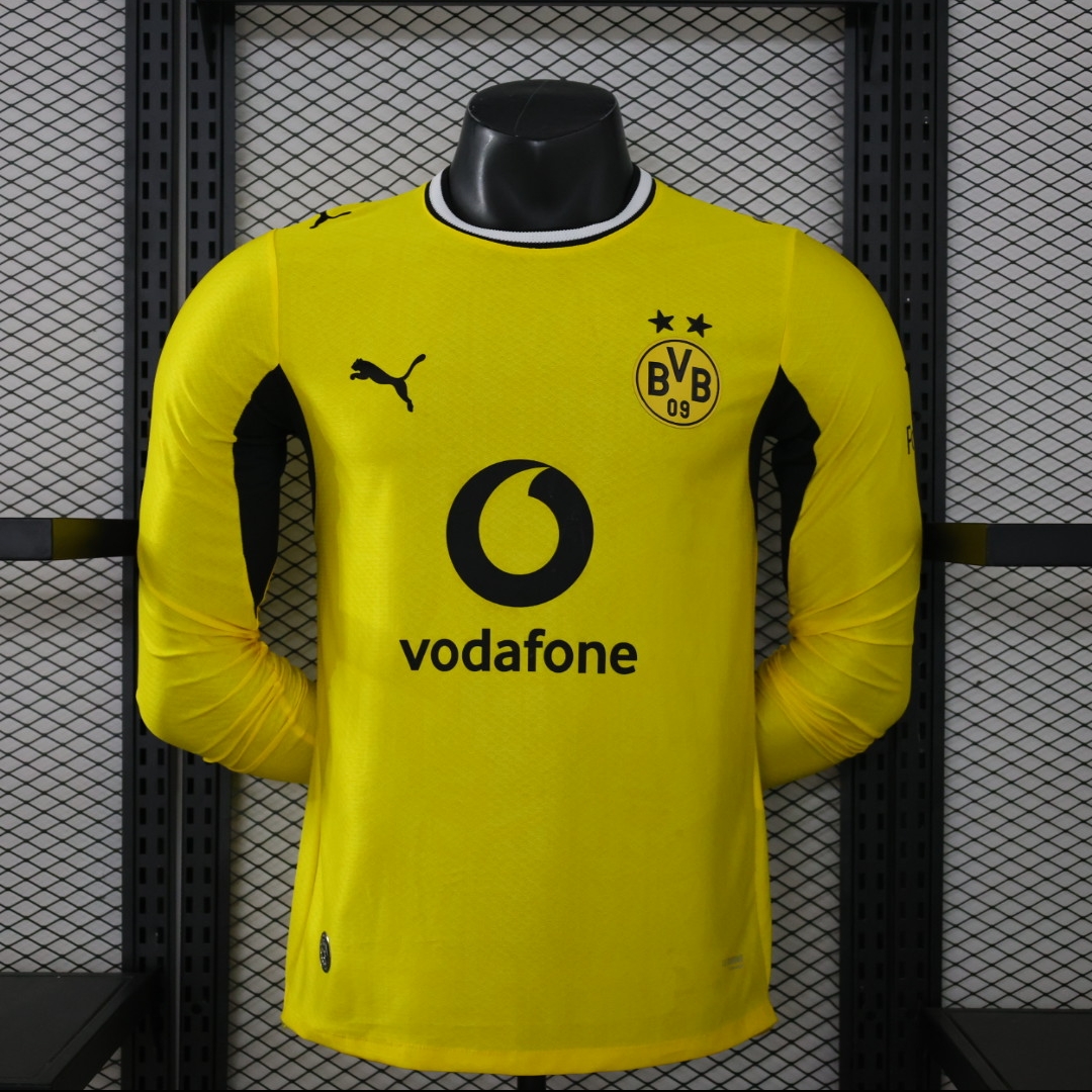 26-27 Dortmund Home Kit Soccer Shirt Player Version Long Sleeve