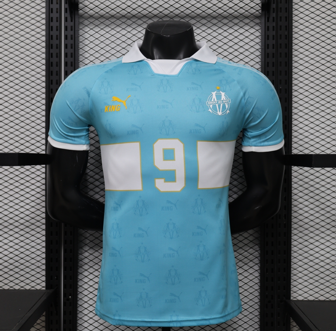 26-27 Marseille Mens Retro Special Edition Soccer Shirt été Kit