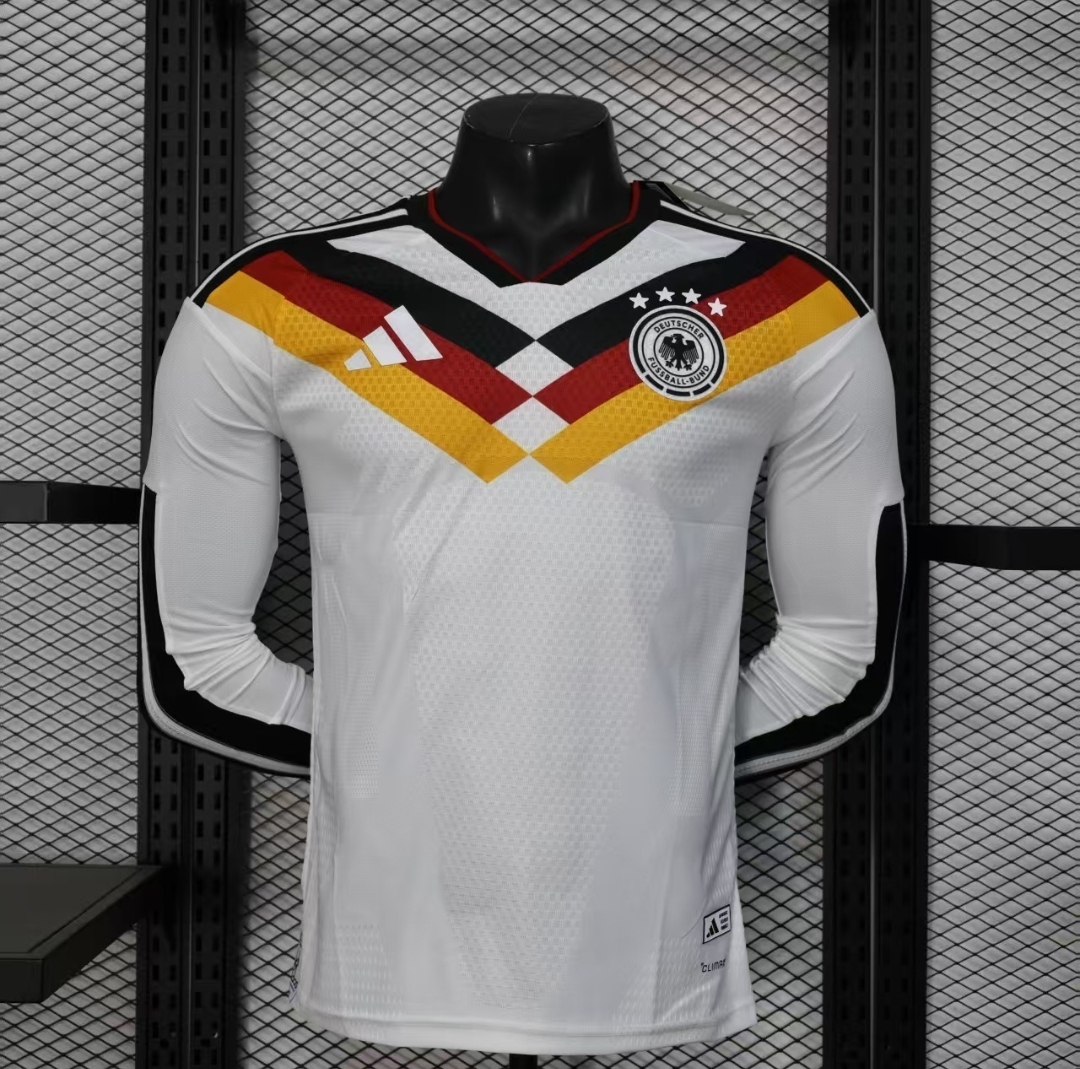 2026 World Cup Germany Home Kit Football Player Version Shirt Long Sleeve