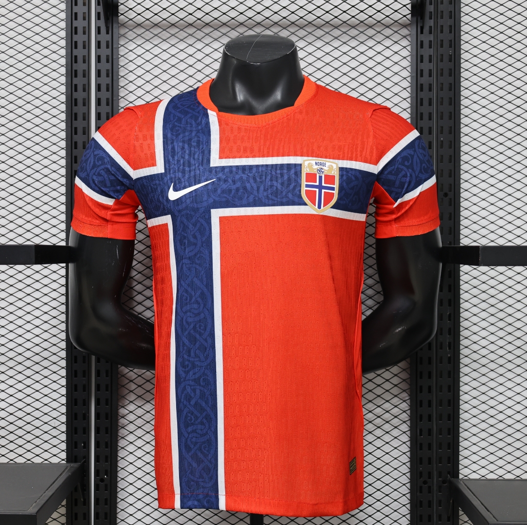2026 World Cup Norway Home Soccer Shirt Player Version