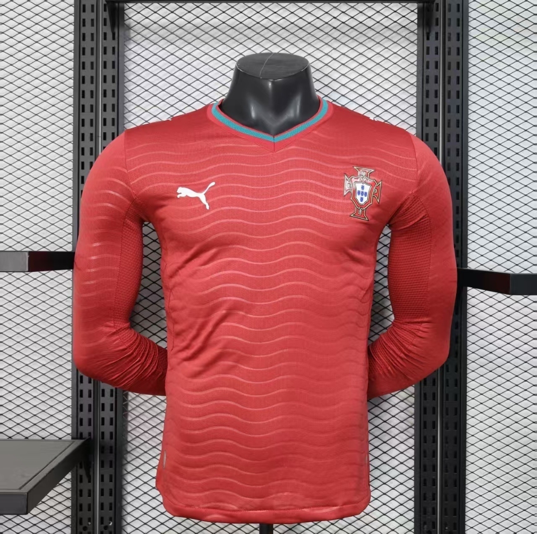 2026 World Cup Portugal Home Kit Player Version Soccer Long Sleeve