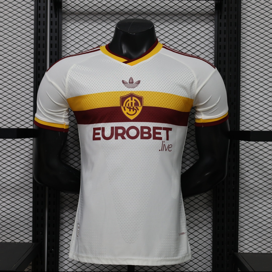26-27 Roma Mens Away Kit Soccer Player Version T-Shirt