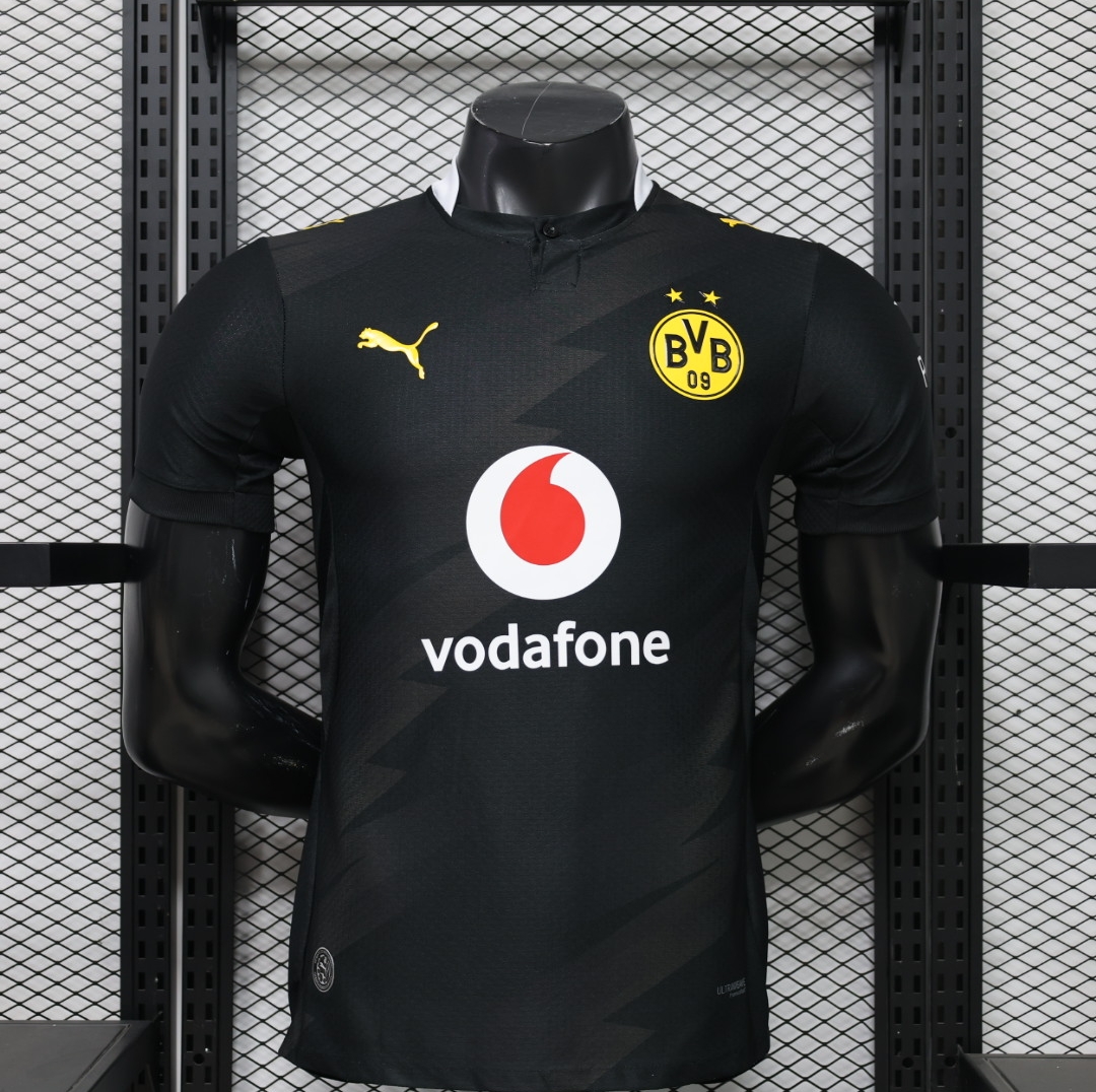 26-27 Dortmund Mens Away Kit Soccer Shirt Player Version