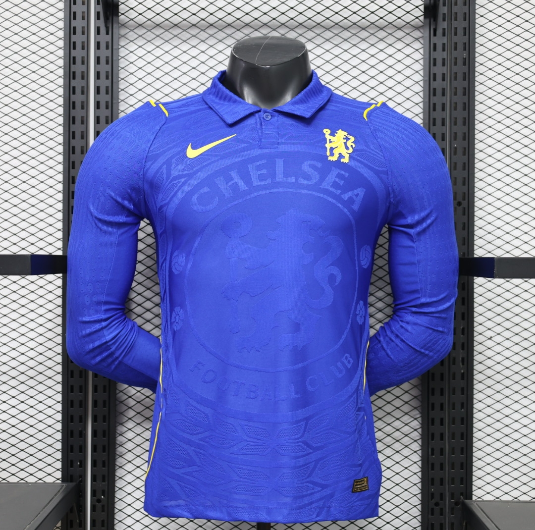26-27 Chelsea Mens Home Kit Player Version Soccer Long Sleeve Shirt