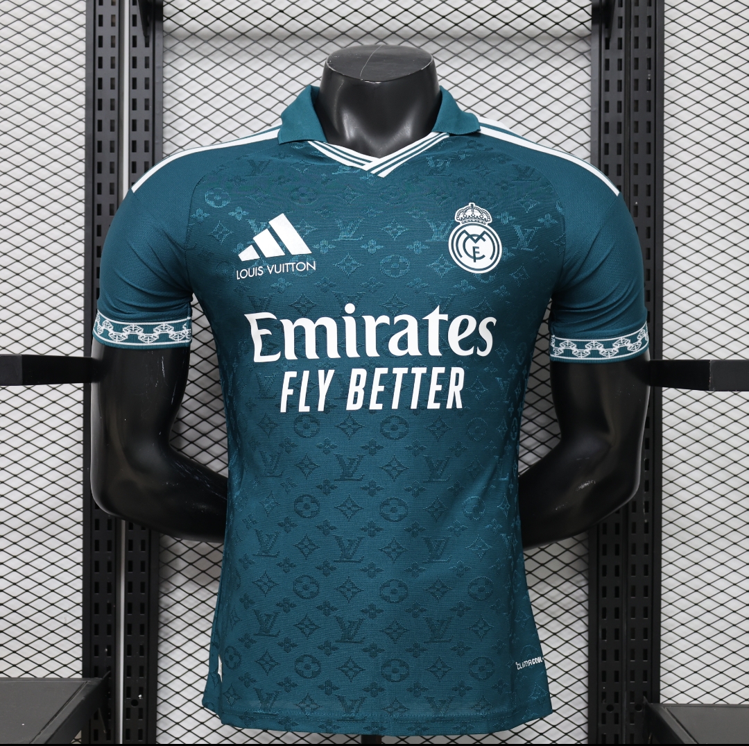26-27 Real Madrid Mens LV Collaboration Edition Football T-Shirt
