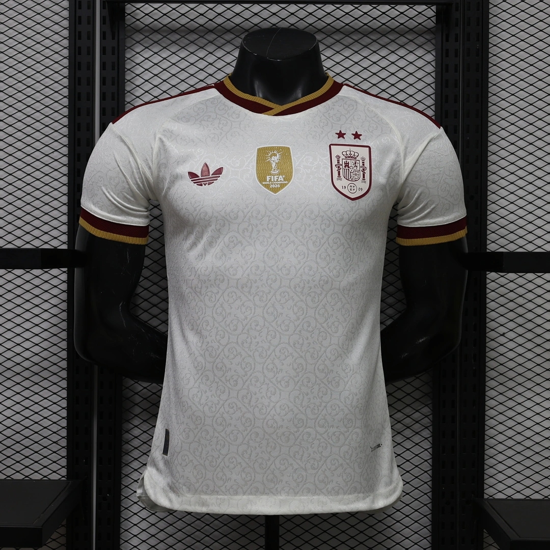 Spain Authentic Soccer Jersey Away Shirt World Cup 2026 - Two Stars